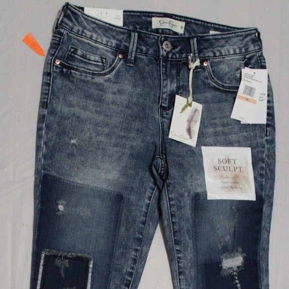 Jessica Simpson Denim - JESSICA SIMPSON FREE FALLIN KISS ME PATCHD JEANS